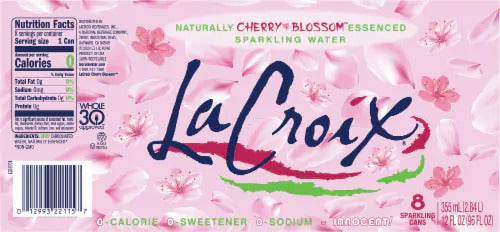 Cherry Blossom Sparkling Water (8 Pack)