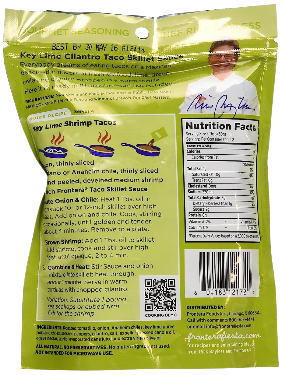 Pouch Key Lime Cilantro Taco Seasoning (6 Pack)