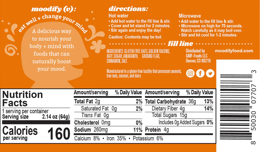 Golden State Instant Oatmeal (6 Pack)