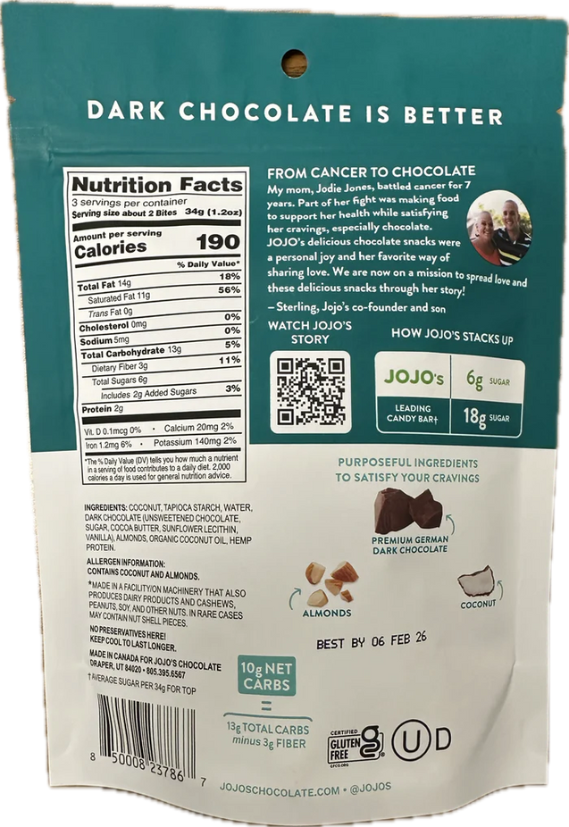 Dark Chocolate Coconut Bites