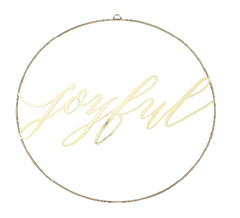 Decorative Sign - Joyful Gold