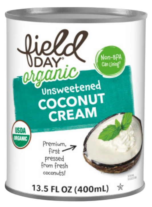 Organic Unsweetened Coconut Cream
