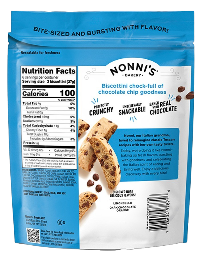 Chocolate Chip Biscotti Bites