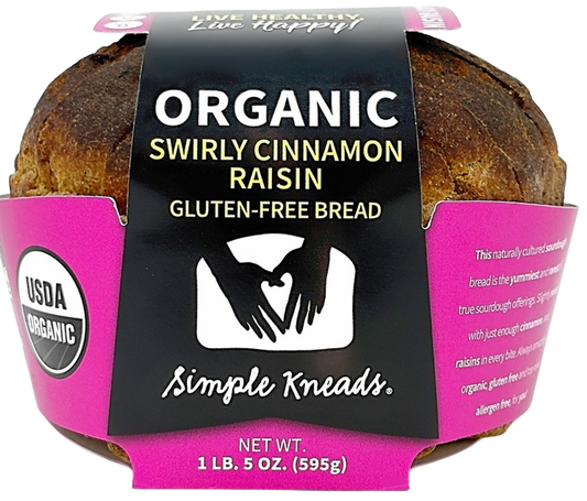 Organic Cinnamon Raisin Sourdough Bread