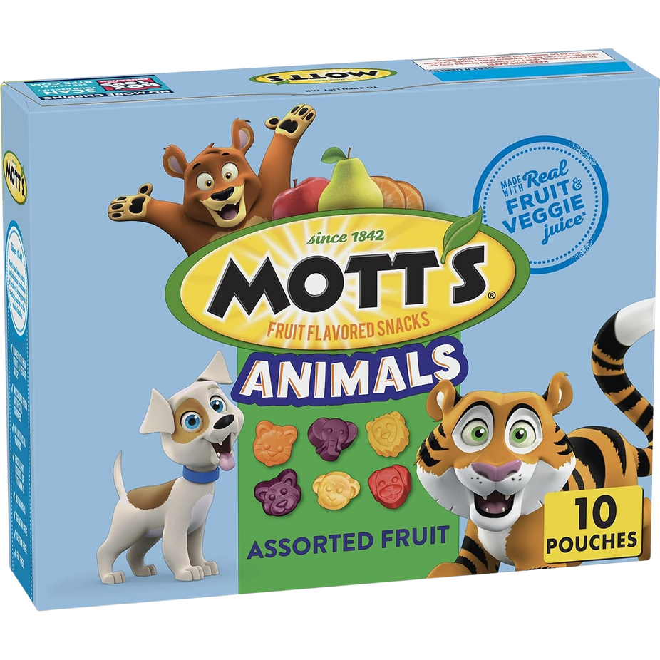 Fruit Flavored Snacks, Assorted Fruit, Animals