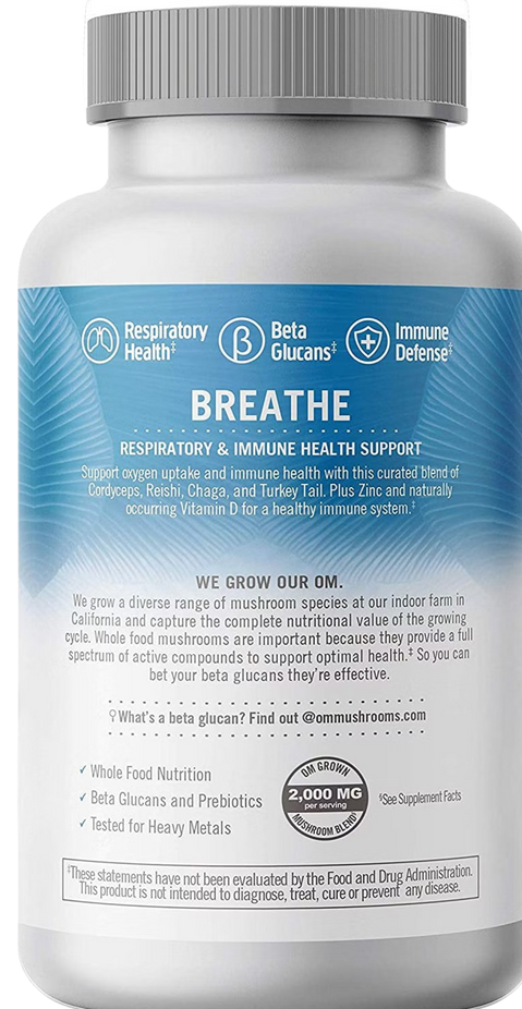Breathe Mushroom Superfood Capsules
