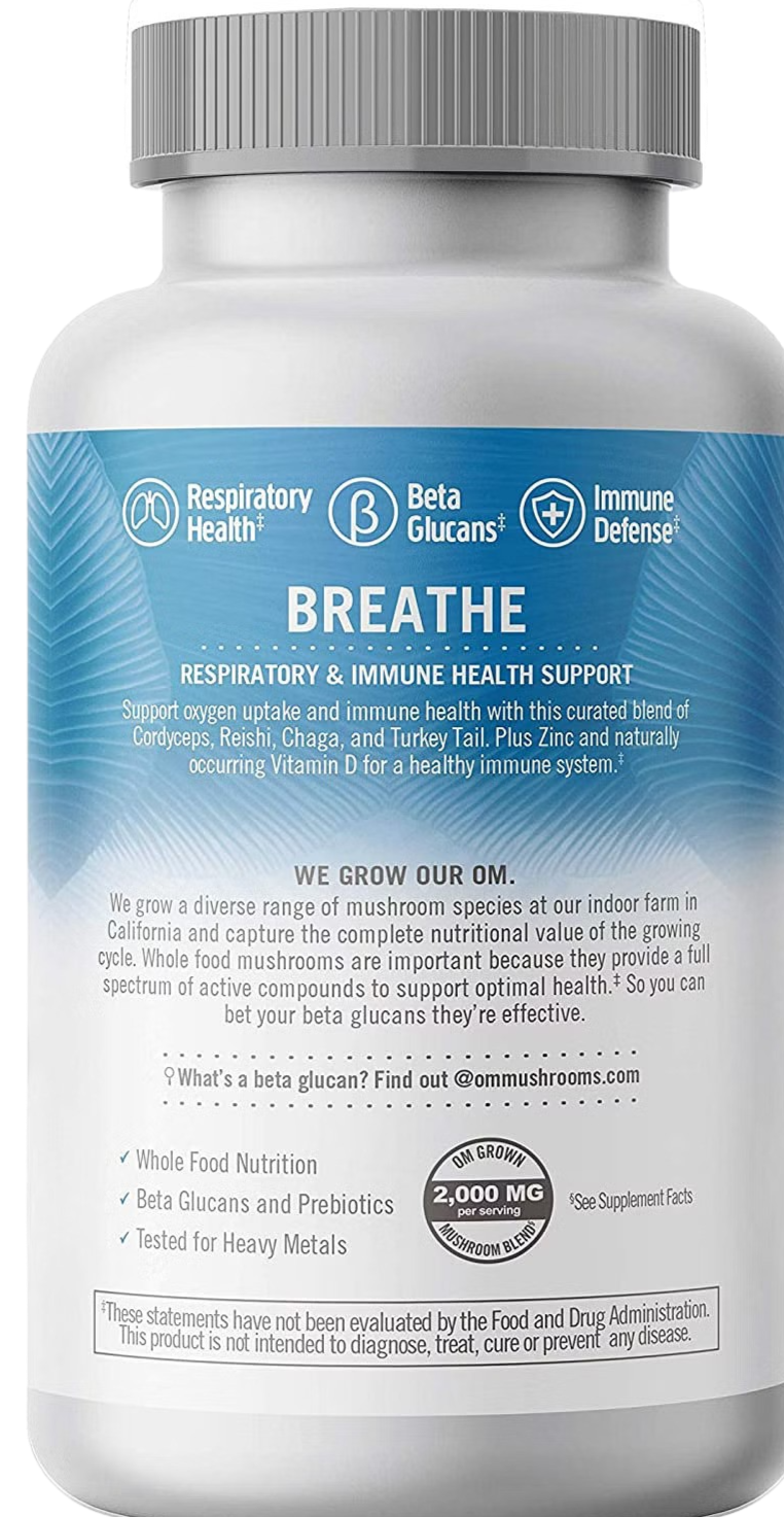 Breathe Mushroom Superfood Capsules