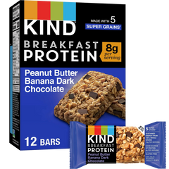Peanut Butter Banana Dark Chocolate Protein Bars (12 CT)