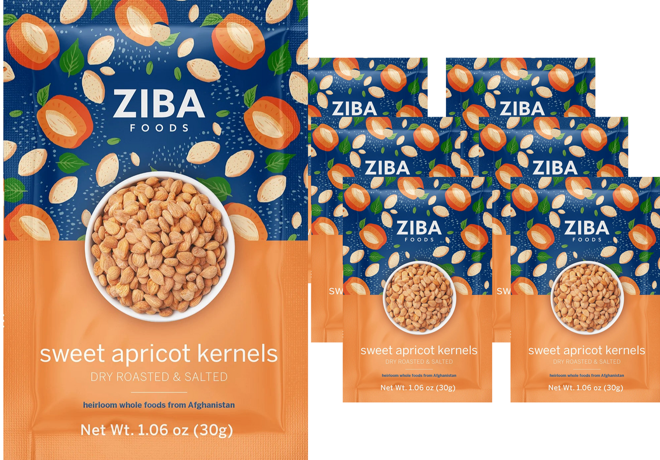 Sweet Apricot Kernels (6 Pack)