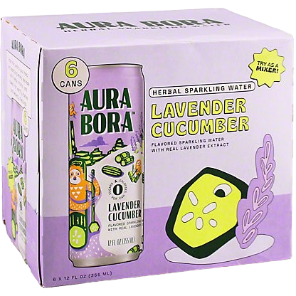 Lavender Cucumber Sparkling Water (6 Pack)