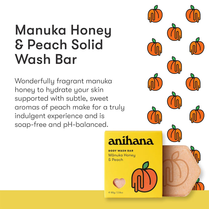 Peach and Manuka Body Wash Bar