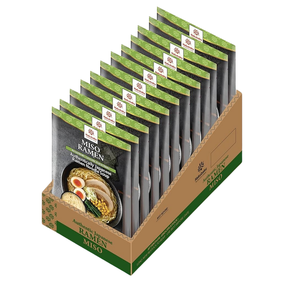 Authentic Japanese Miso Ramen Noodle Soup (12 Pack)