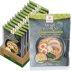 Authentic Japanese Miso Ramen Noodle Soup (12 Pack)