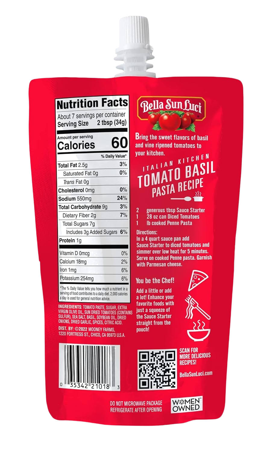 Tomato and Basil Sauce Starter (8 Pack)