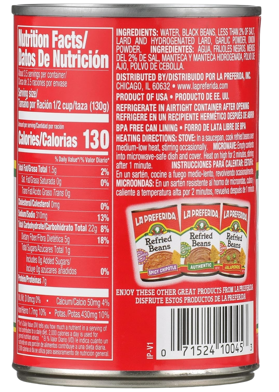 Authentic Black Refried Beans