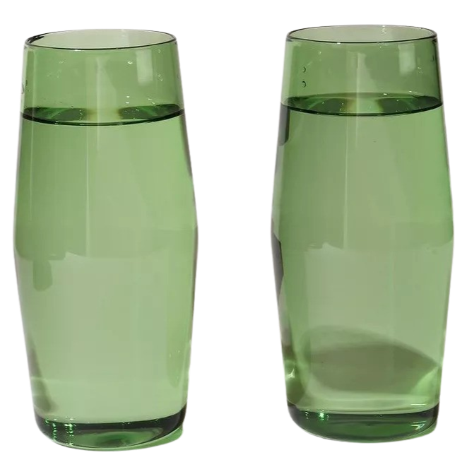 Century Glass Set Of Two (Verde)