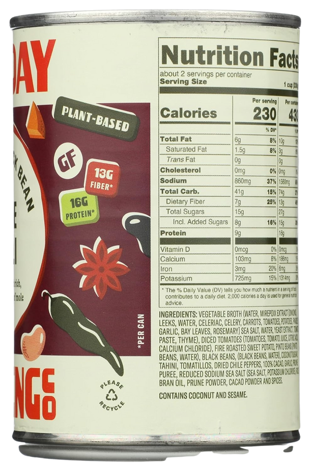 Pinto & Black Bean Mole Chili