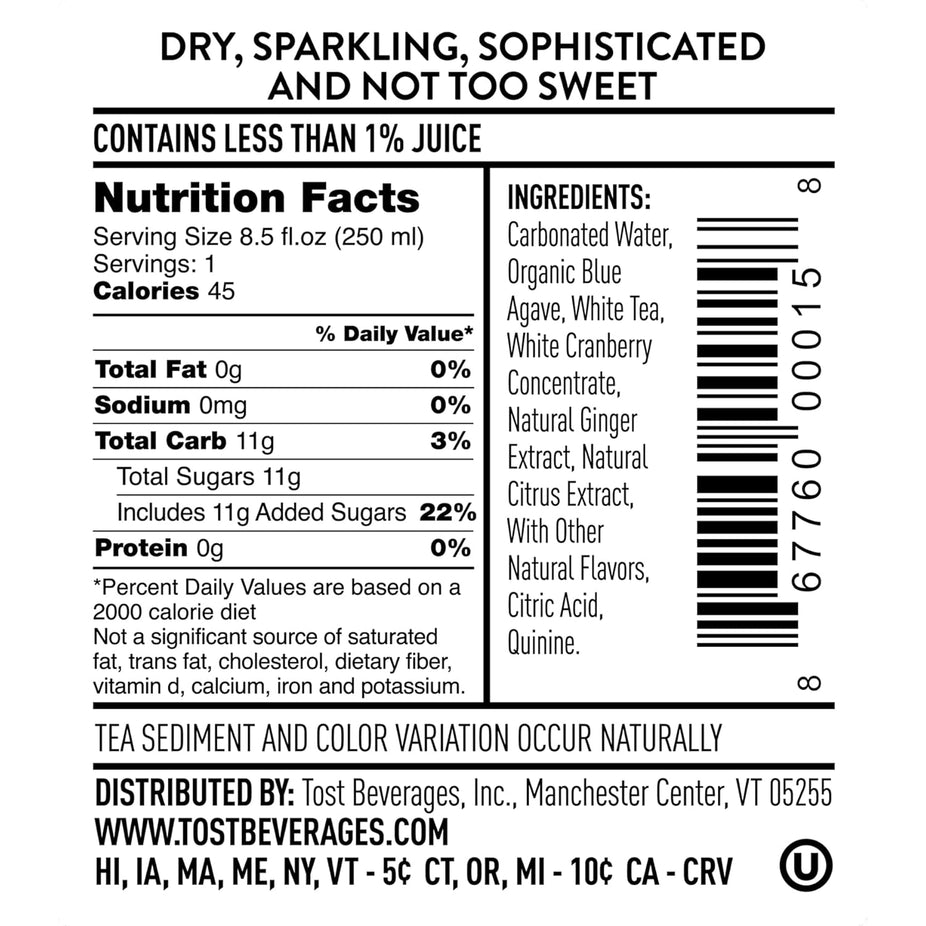 Sparkling Rose White Tea Ginger & Elderberry (4 Pack)