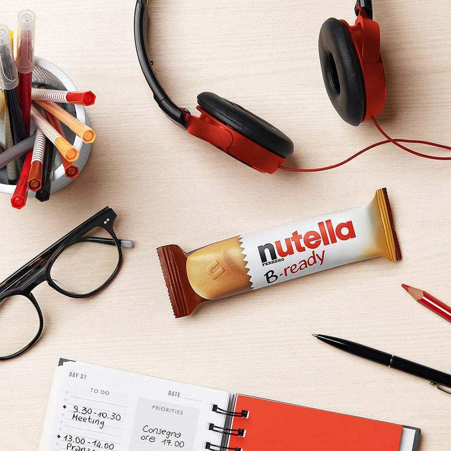 B-Ready Wafer Bars filled with Nutella (6 CT)