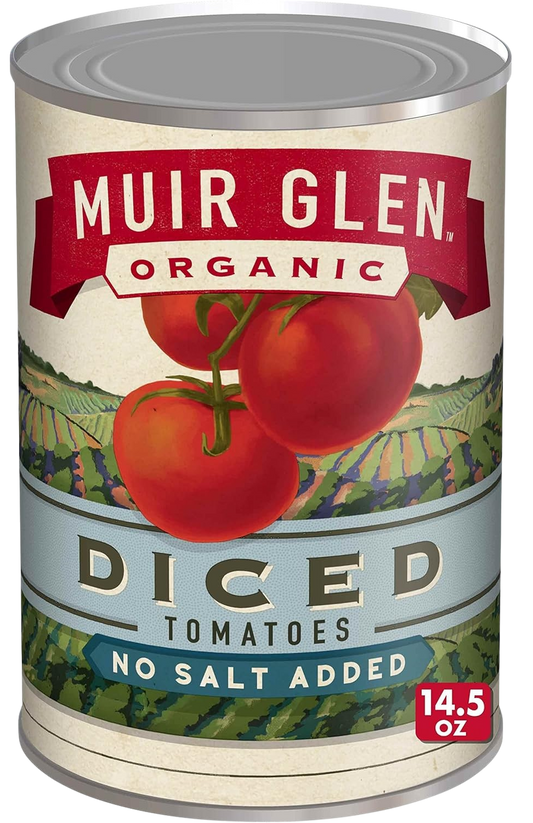 Organic Diced Tomatoes - No Salt Added