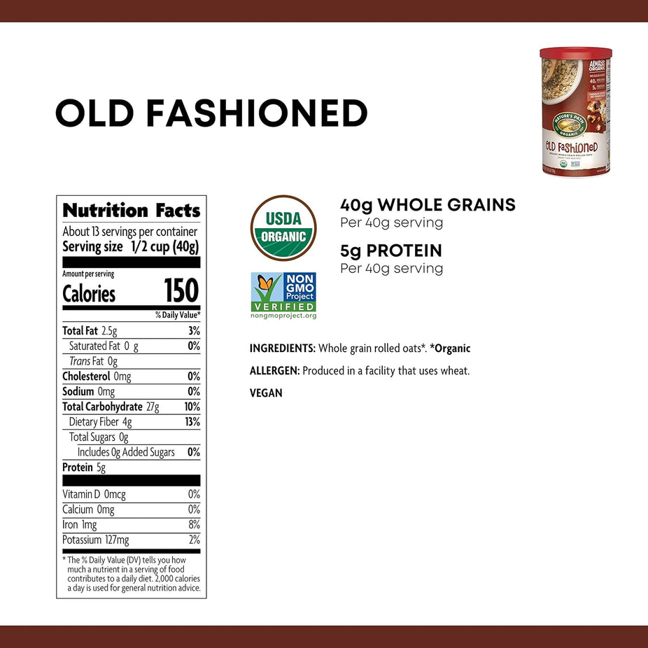 Old Fashioned Whole Grain Rolled Oats