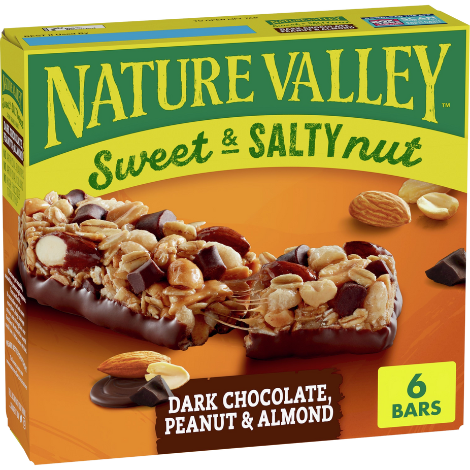 Sweet & Salty Nut Dark Chocolate, Peanut & Almond Granola Bars (6 CT)