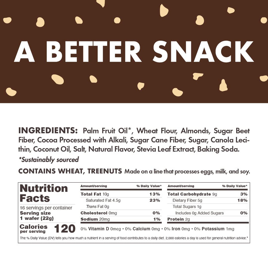Am Yum Chocolate Almond Wafer (16 CT)