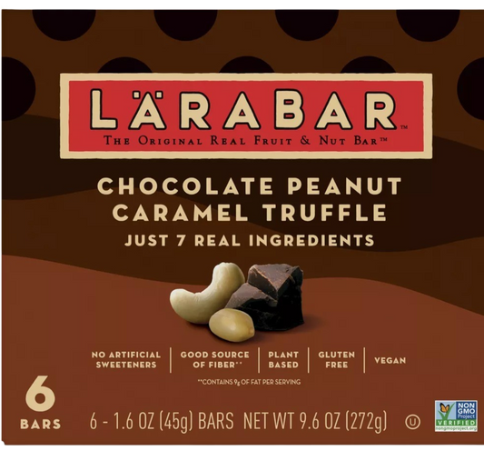 Chocolate Peanut Caramel Truffle Bars (6 Bars)