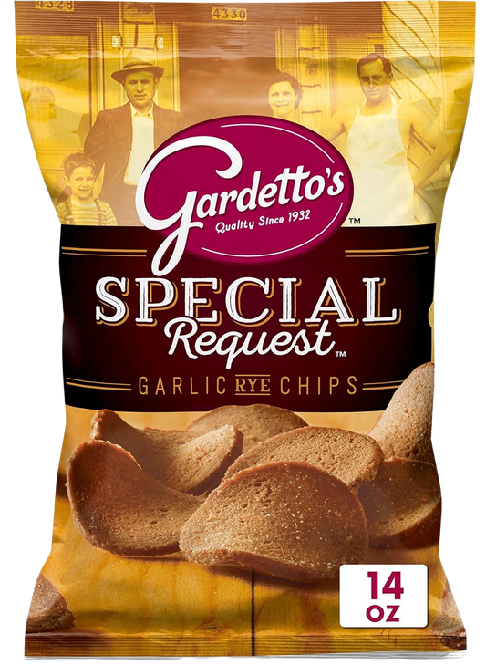 Special Request Garlic Rye Chips