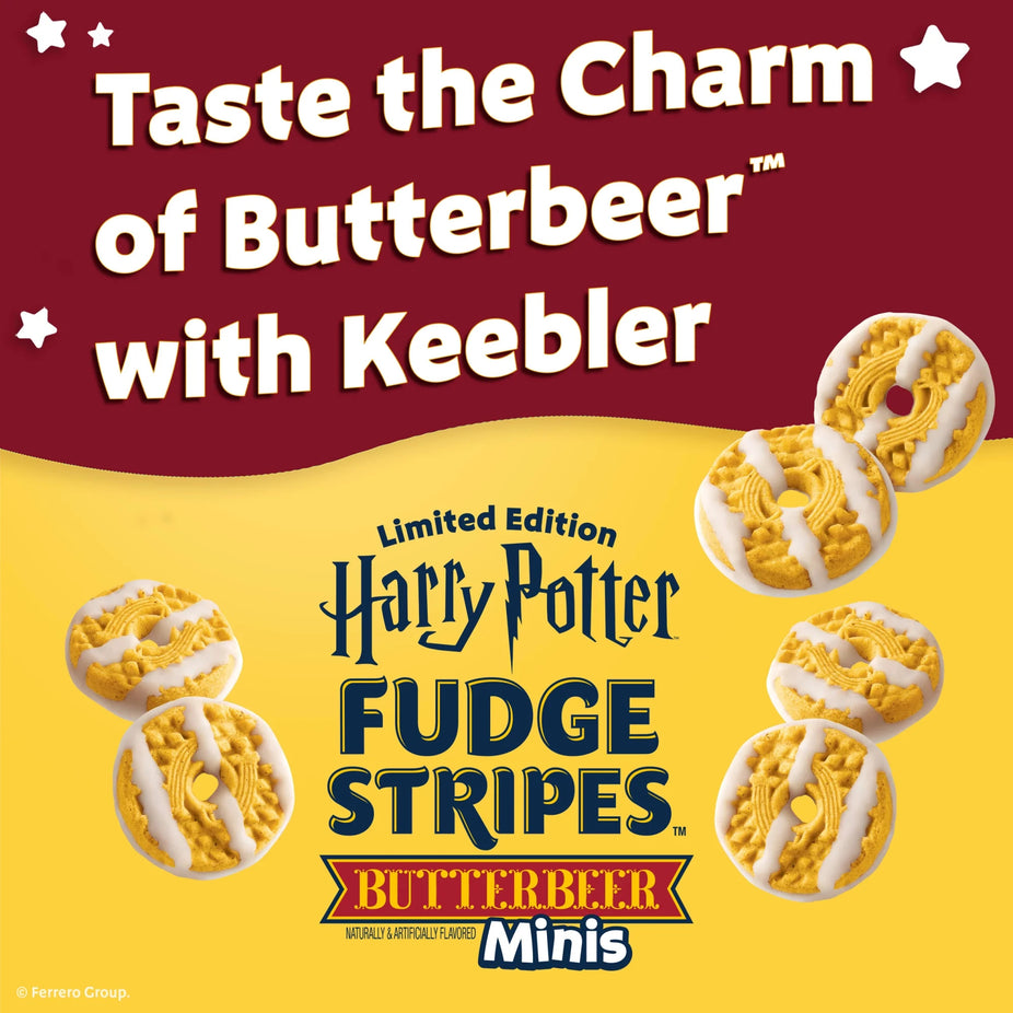 Harry Potter Fudge Stripe Cookies - Butterbeer Minis (40 Pack)