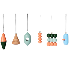 Wooden Ornaments (Set of 6)