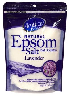 Natural Epsom Salt Bath Crystals - Lavender