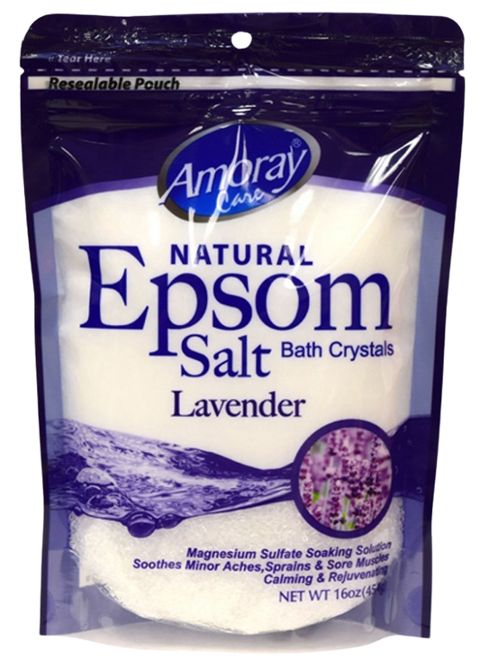 Natural Epsom Salt Bath Crystals - Lavender