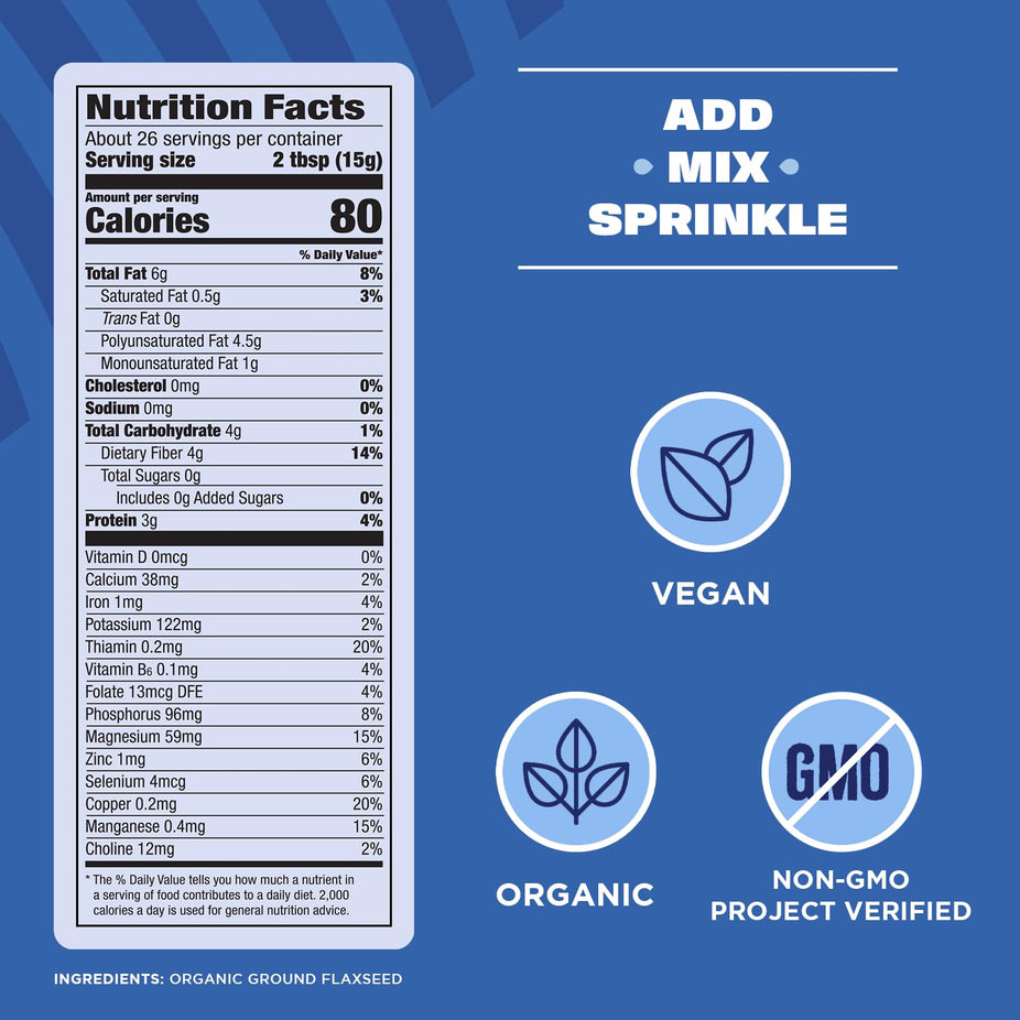 Organic Ground Flaxseed