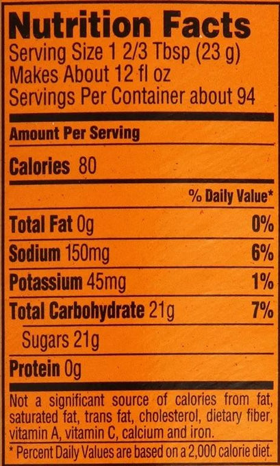 Frost Glacier Freeze Powder Mix