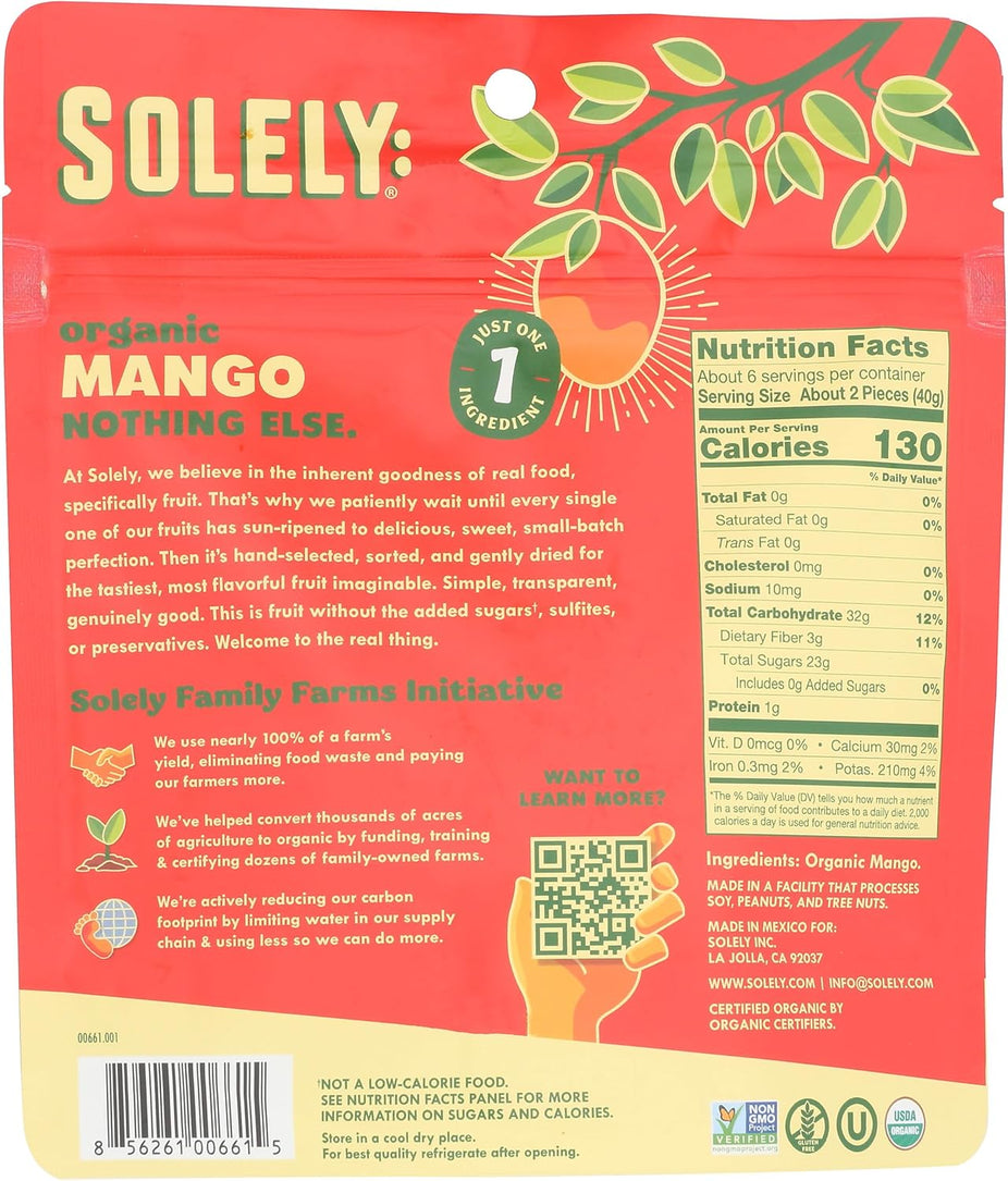 Organic Mango Halves Dried Fruit