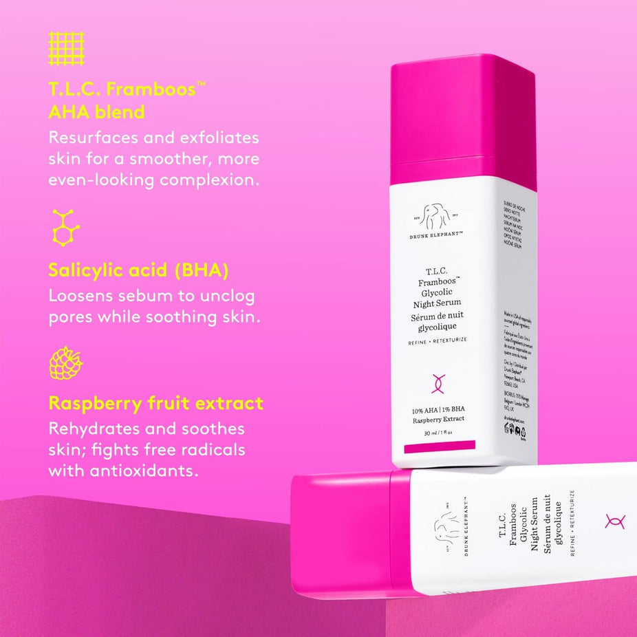 T.L.C. Framboos Glycolic Night Serum