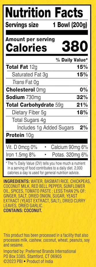 Chickpea Biryani Rice Bowl