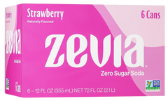 Strawberry Zero Sugar Soda (6 Pack)