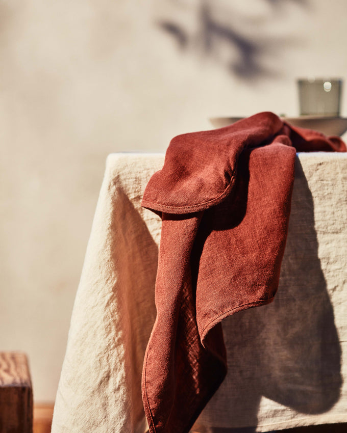 Linen Table Cloth - Sable