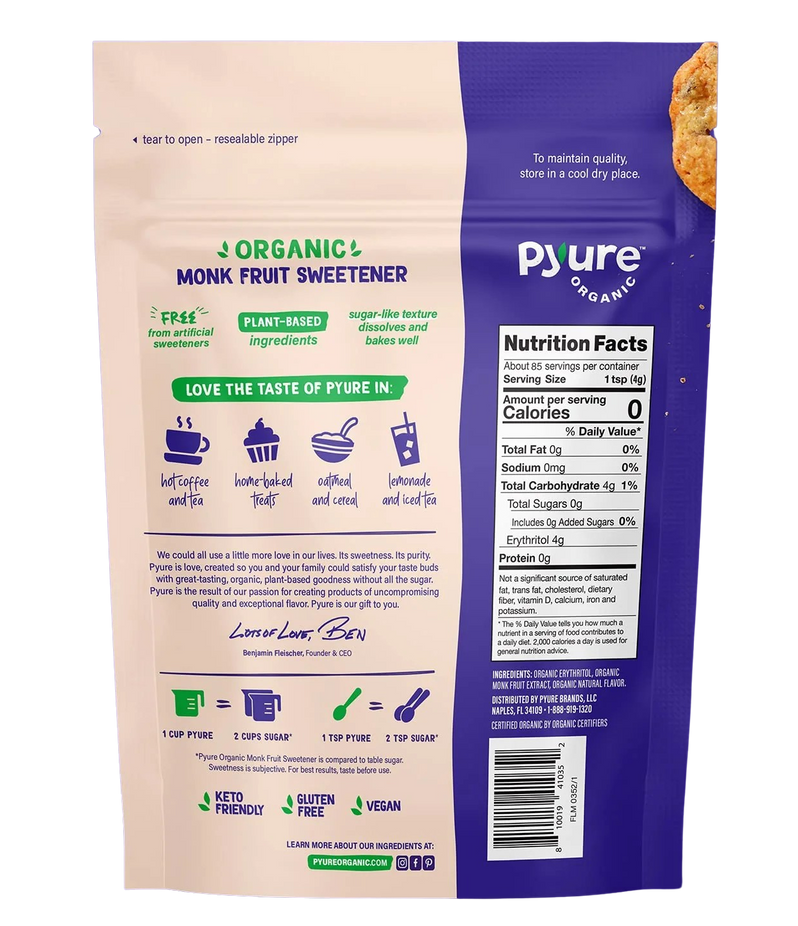 Organic Monk Fruit Sweetener