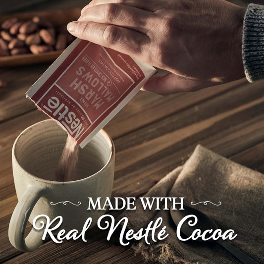 Hot Cocoa Mix - Mini Marshmallows with Rich Milk Chocolate Flavor (50 CT)