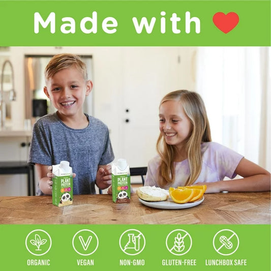 Organic Plant Protein Vanilla Kids Nutrition Shake Drink (6 Pack)