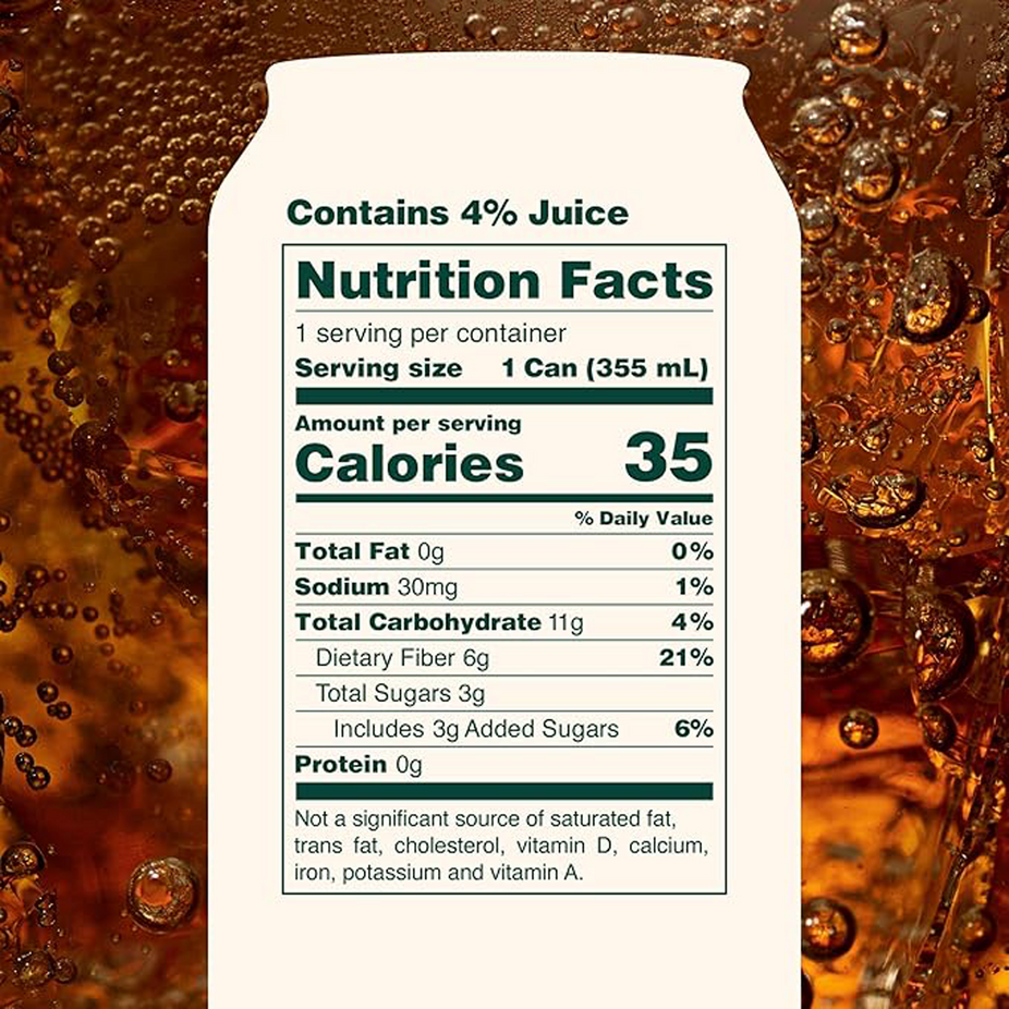 Prebiotic Soda - Root Beer (12 Pack)