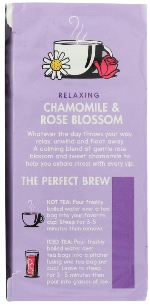 Chamomile & Rose Blossom Herbal Tea (20 CT)