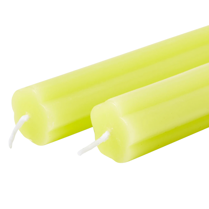 Candle Taper - Yellow (Set of 2)