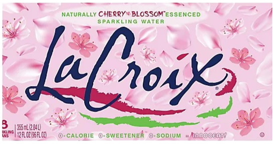 Cherry Blossom Sparkling Water (8 Pack)