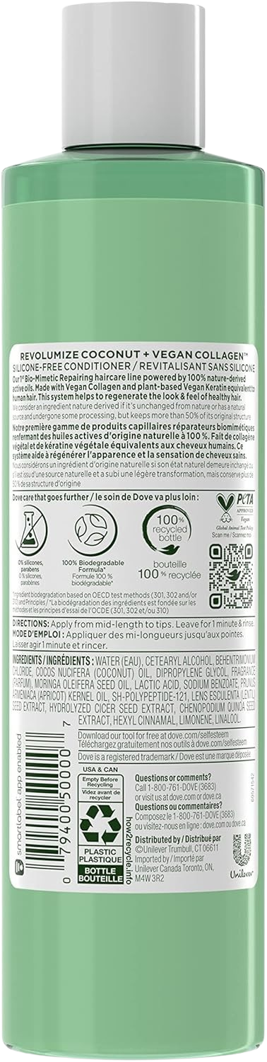 Real Conditioner Revolumize Coconut + Vegan Collagen