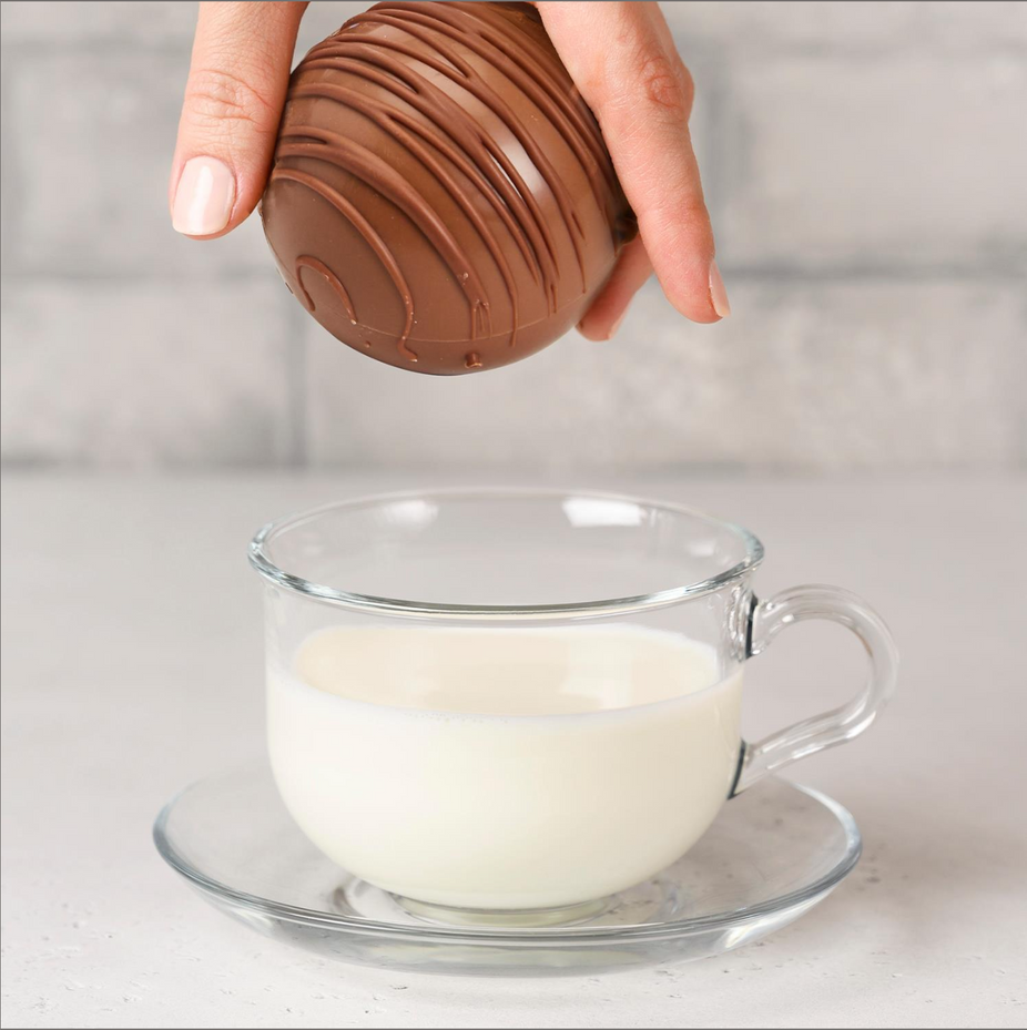 Salted Caramel Classic Hot Chocolate Cocoba Bombe in Gift Box