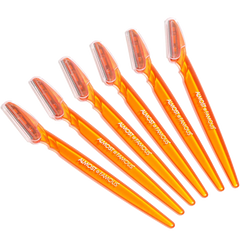 6-Pack Dermaplaning Razors Set - Orange